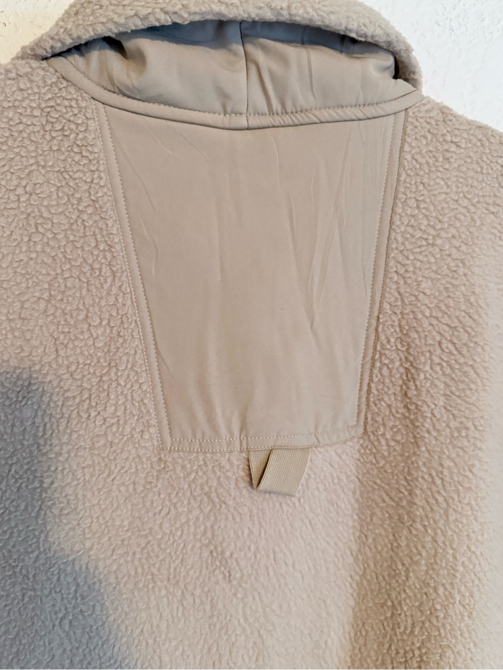 Cozy Taupe Sherpa Vest with Front Pockets - Picture 6 of 7